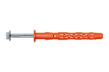 Дюбель фасадный 10x80 Fasty BFK-STB с бортиком со стопорным шурупом с пресс-шайбой картинка